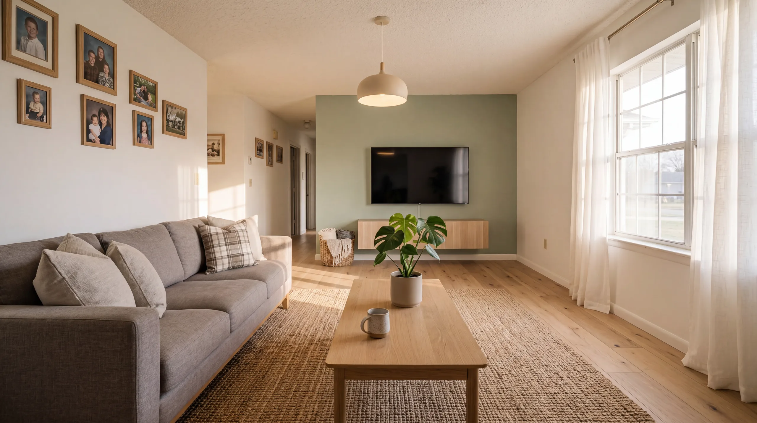 Living Room - After: Scandinavian